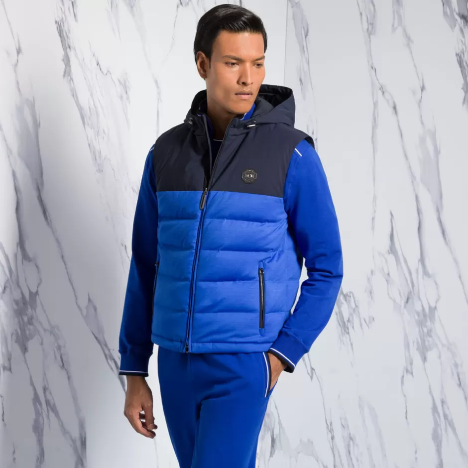 WOOL AND SEA SNAKESKIN HOODED GILET | Stefano Ricci Cheap