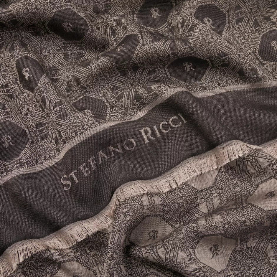 WOOL AND SILK BLEND SCARF | Stefano Ricci Best Sale