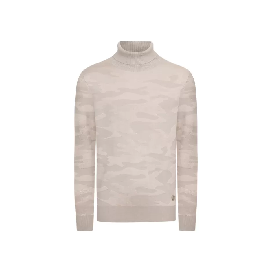 WOOL AND SILK BLEND TURTLENECK SWEATER | Stefano Ricci Outlet