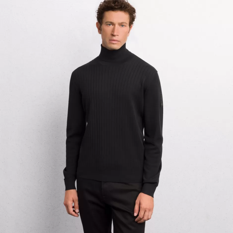 WOOL AND SILK BLEND TURTLENECK SWEATER | Stefano Ricci Shop