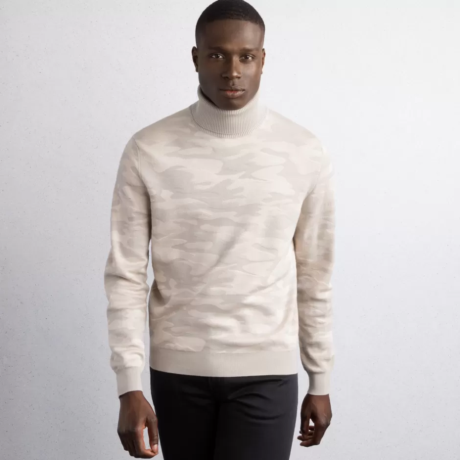 WOOL AND SILK BLEND TURTLENECK SWEATER | Stefano Ricci Online