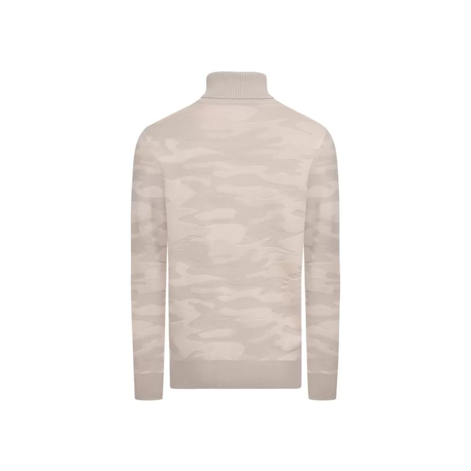 WOOL AND SILK BLEND TURTLENECK SWEATER | Stefano Ricci Outlet