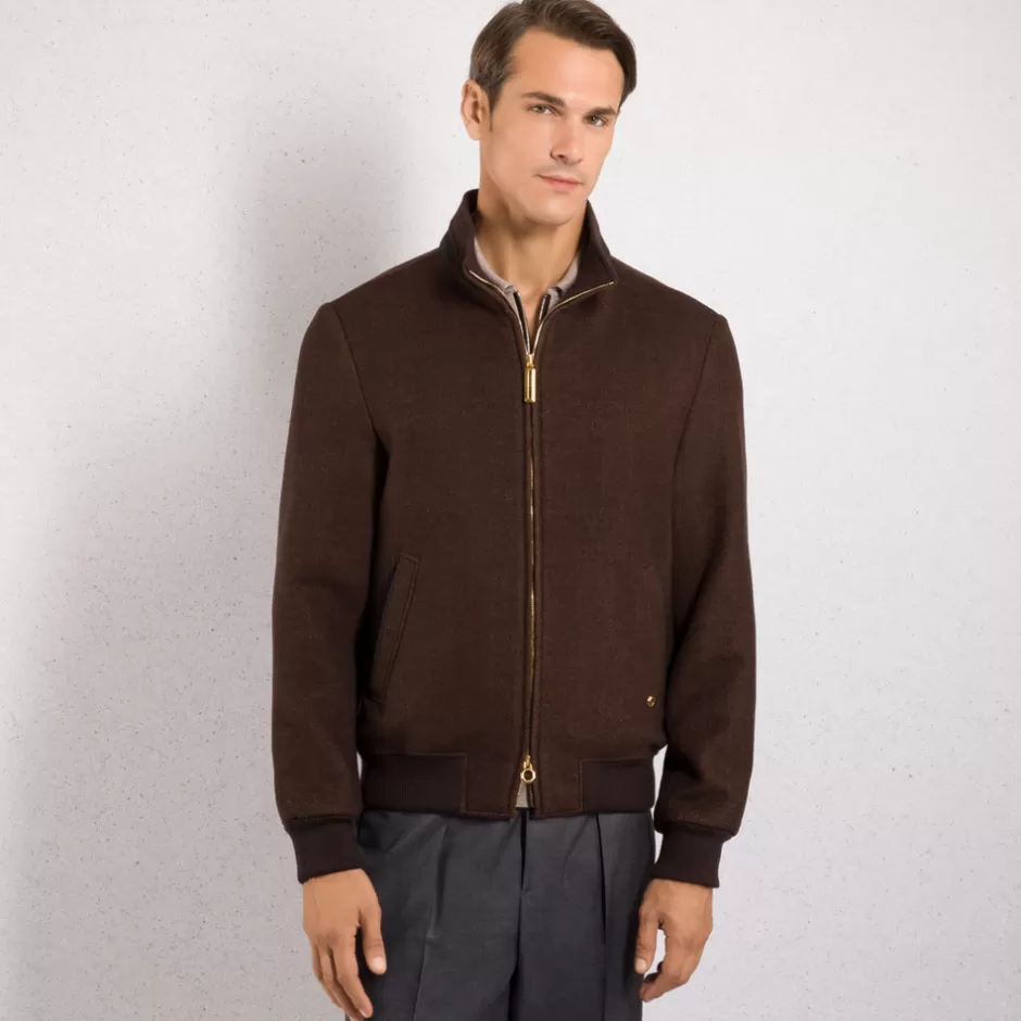 WOOL BLOUSON | Stefano Ricci Best Sale