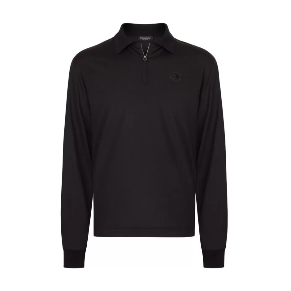 WOOL ZIP POLO SHIRT | Stefano Ricci Hot