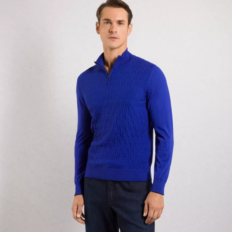 ZIP MOCK NECK SWEATER | Stefano Ricci Cheap