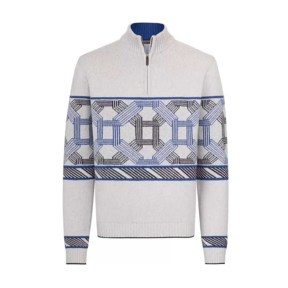 ZIP MOCKNECK SWEATER | Stefano Ricci Best
