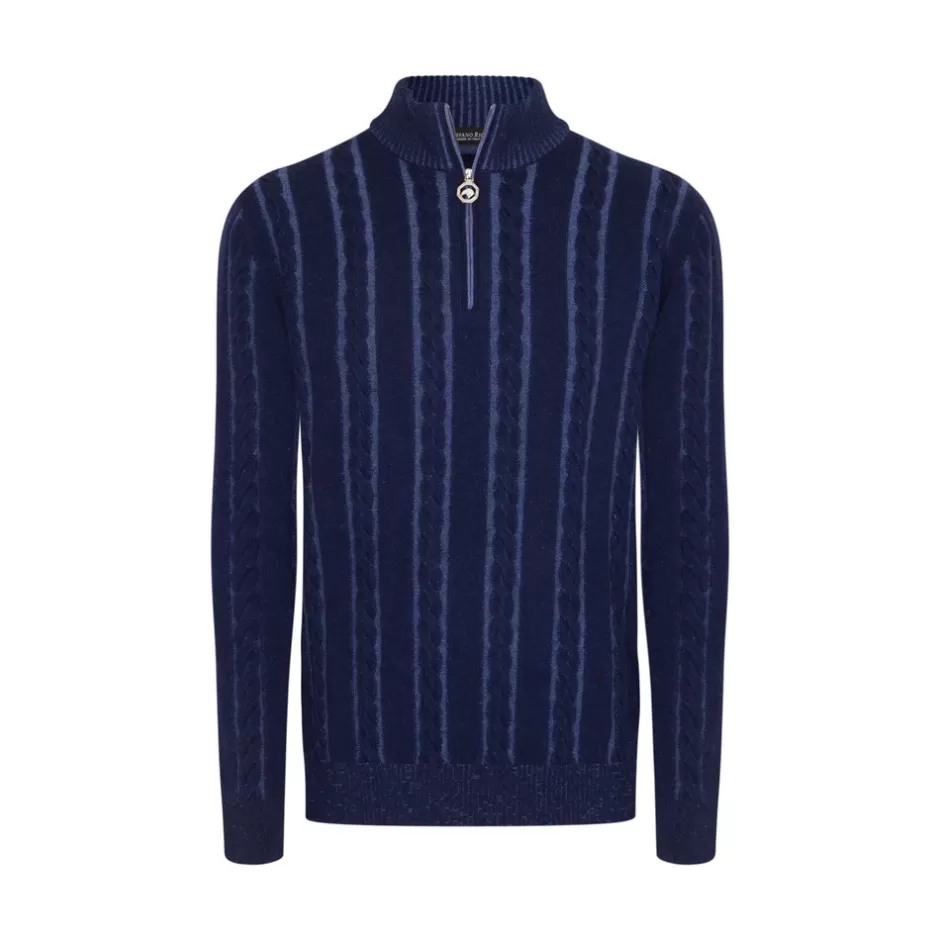 ZIP MOCKNECK SWEATER | Stefano Ricci Flash Sale