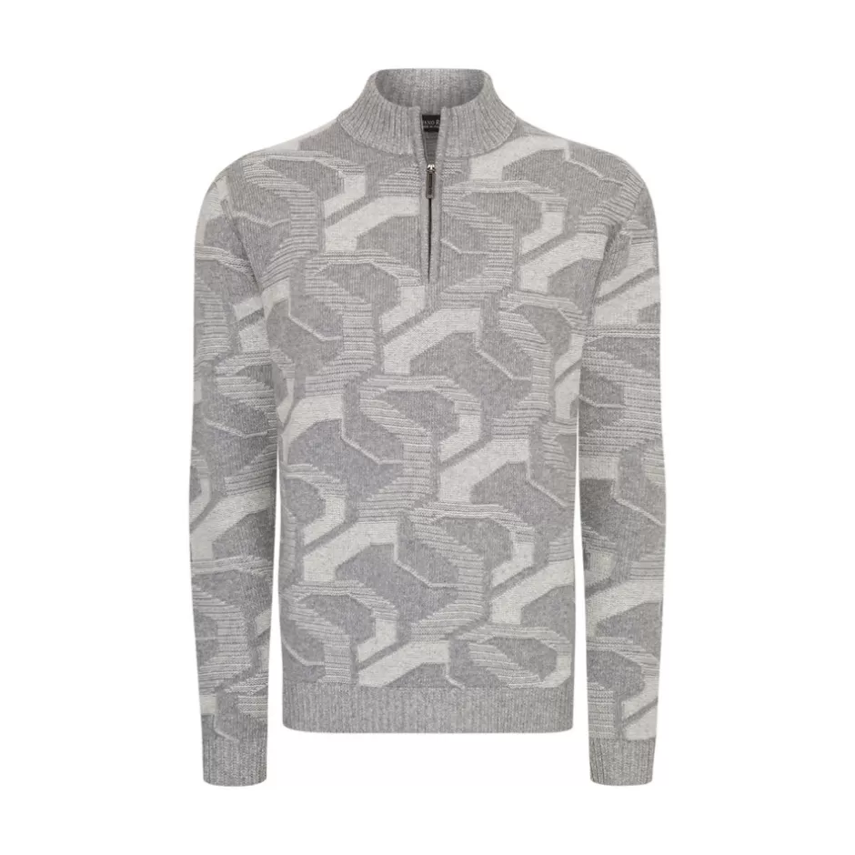 ZIP MOCKNECK SWEATER | Stefano Ricci New