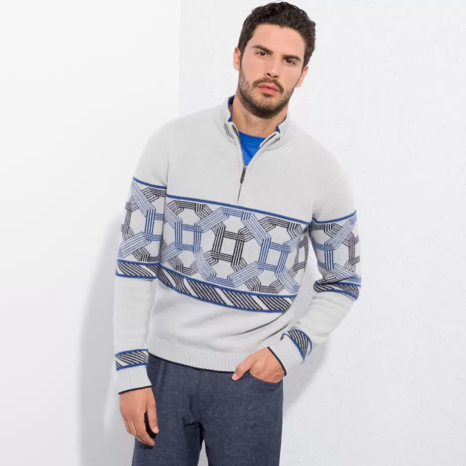 ZIP MOCKNECK SWEATER | Stefano Ricci Best