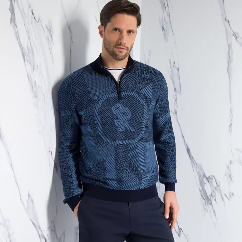 ZIP MOCKNECK SWEATER | Stefano Ricci New
