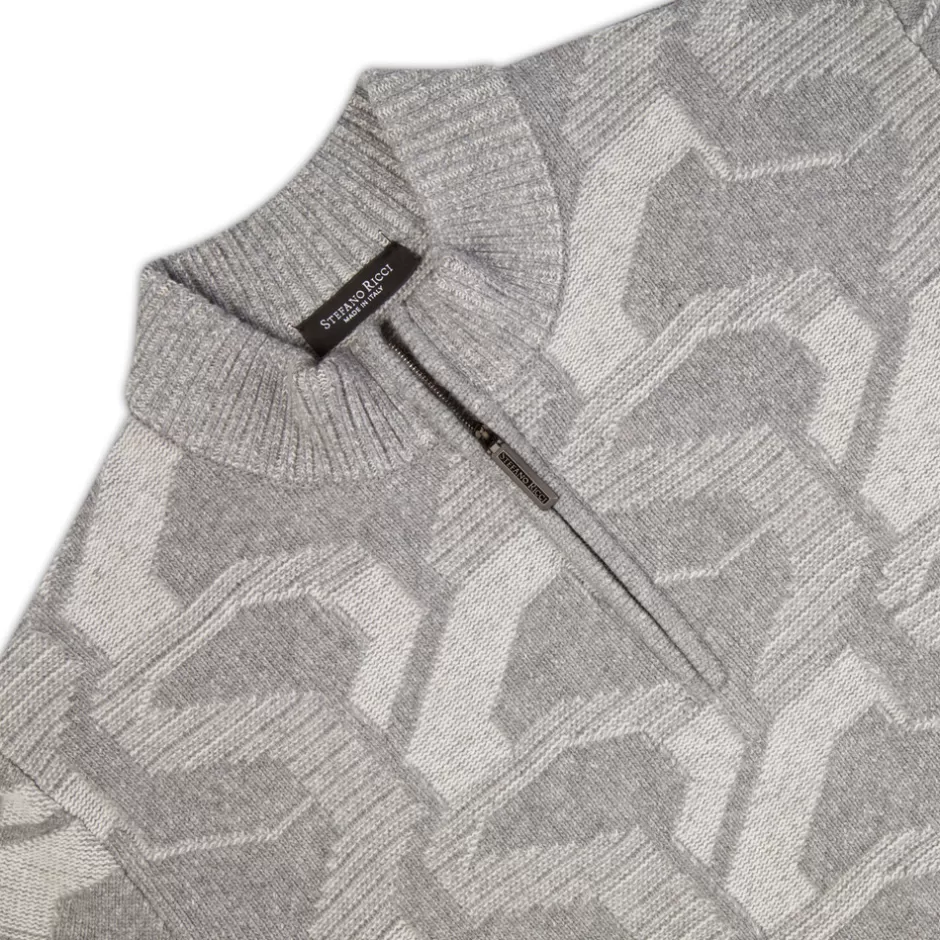 ZIP MOCKNECK SWEATER | Stefano Ricci New