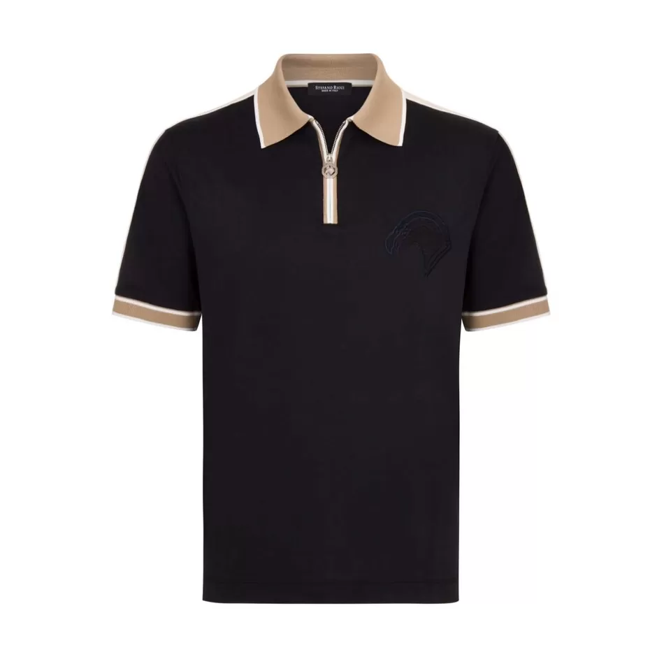 ZIP POLO SHIRT | Stefano Ricci New