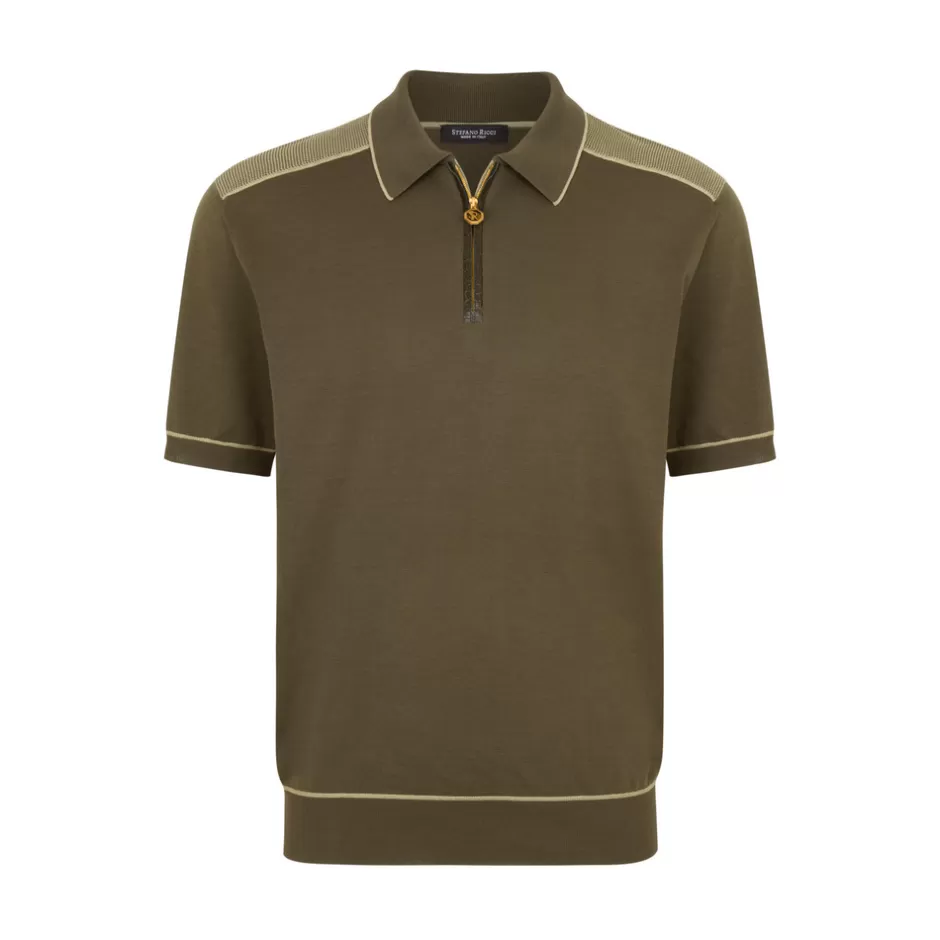 ZIP POLO SHIRT | Stefano Ricci New